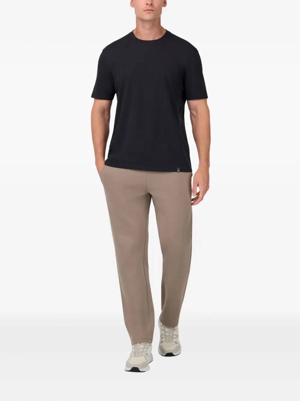 Boggi Milano T-Shirt In Stretch Supima Cotton - Grijs