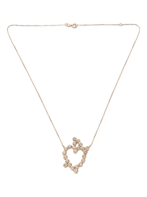 Lito 18K rose gold Heart diamond necklace