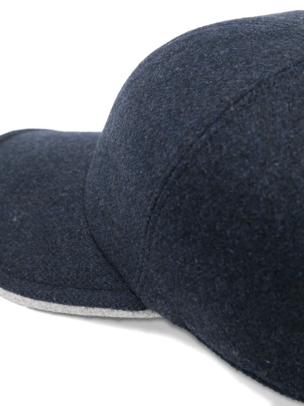 Barba Napoli Felt Baseball Cap In Blue