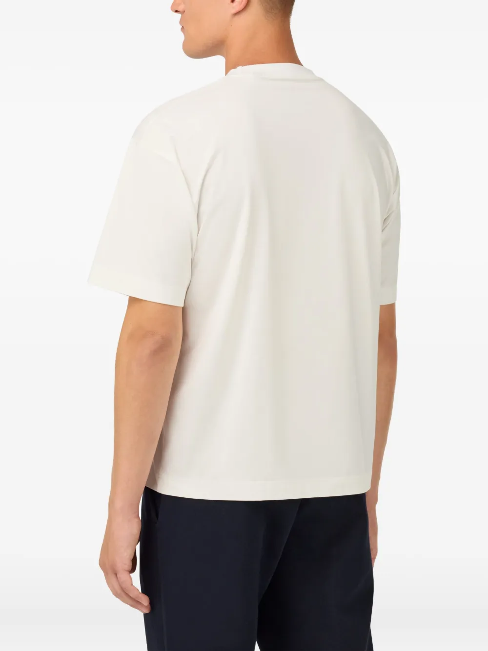 Boggi Milano B-Tech T-shirt met logo-applicatie Wit