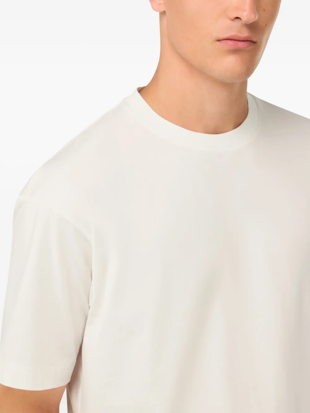 Boggi Milano B-Tech T-shirt met logo-applicatie Wit