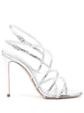 Casadei 80mm Starsway Cage crystal-embellished stiletto pumps - Silver