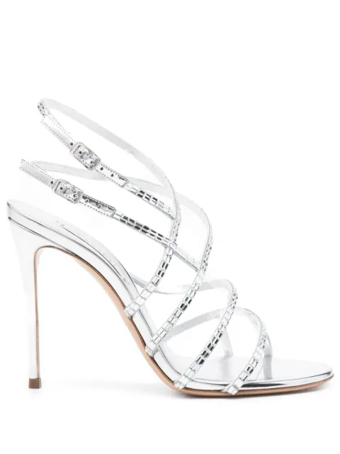 Casadei 80mm Starsway Cage crystal-embellished stiletto pumps