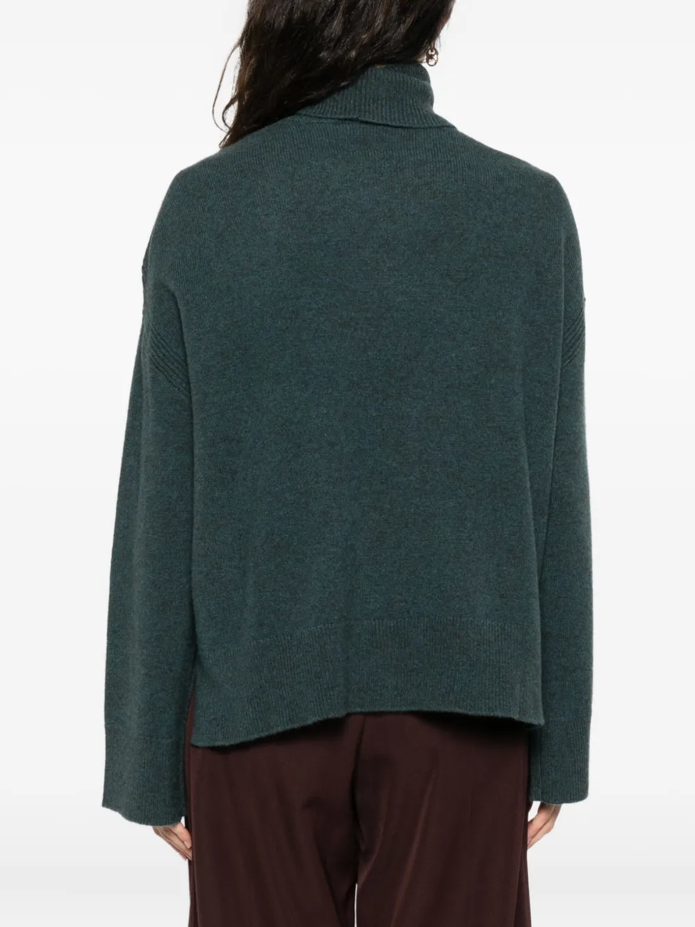 Emporio Armani Turtleneck Sweater In Green