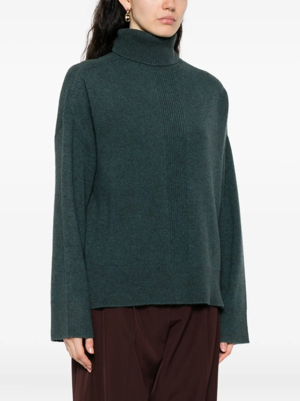 Emporio Armani Turtleneck Sweater In Green