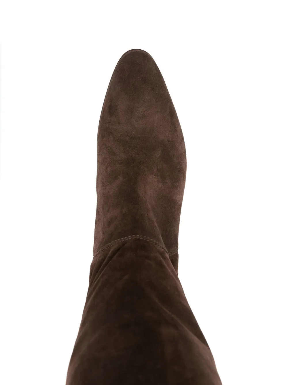 Casadei 50mm suede leather knee-high boots Brown