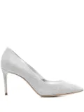 Casadei 80mm Julia pointed-toe pumps - Silver