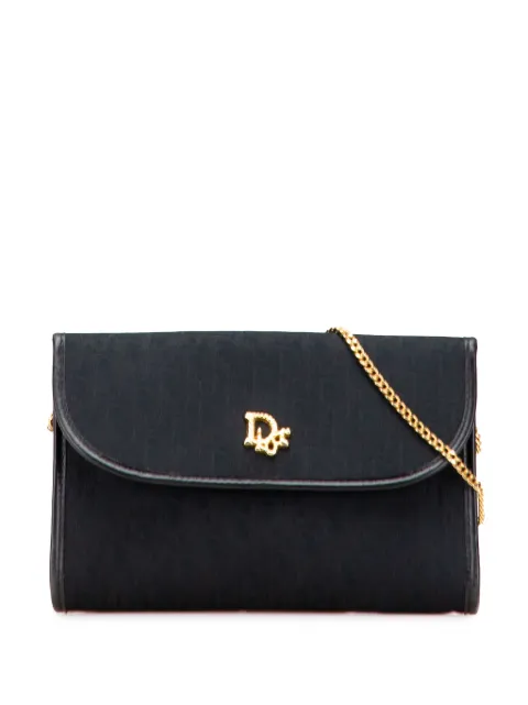 Christian Dior Pre-Owned 20th Century Mini Diorissimo Trotter Canvas Chain shoulder bag