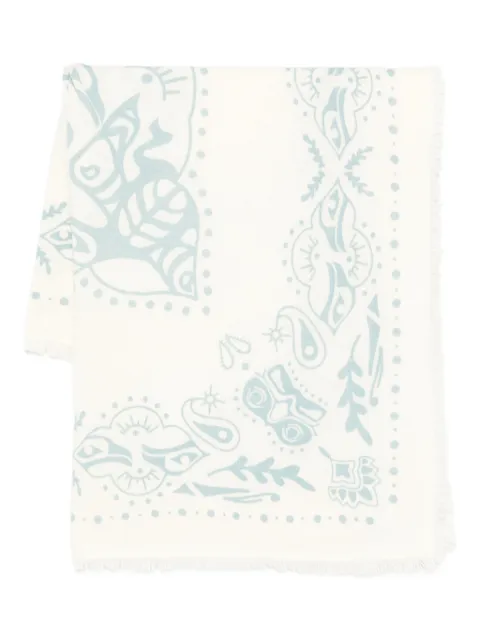 kujten Cachecol com estampa paisley