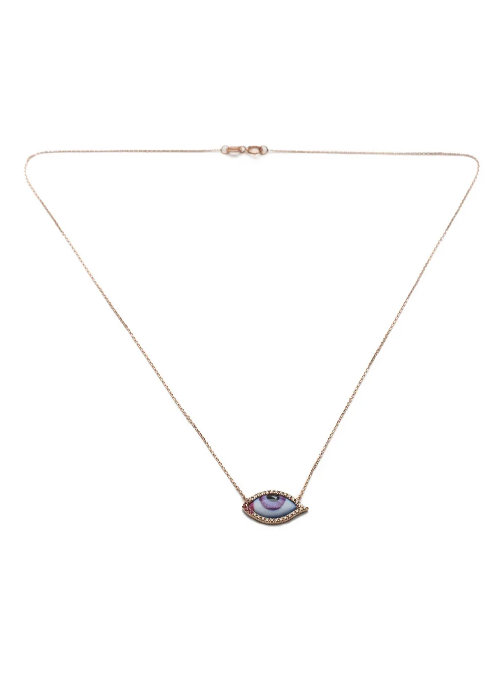 14K rose gold Petit Mauve diamond ruby bracelet