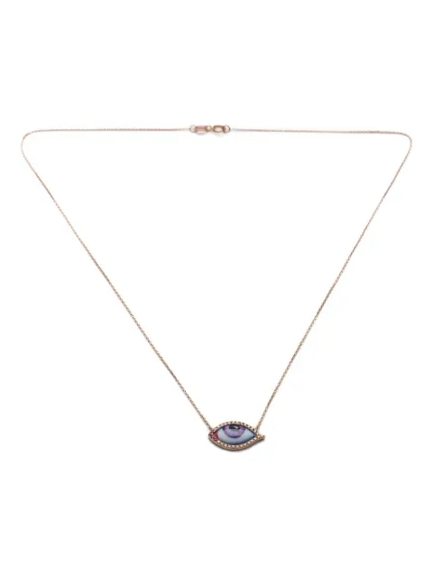 Lito 14K rose gold Petit Mauve diamond ruby bracelet