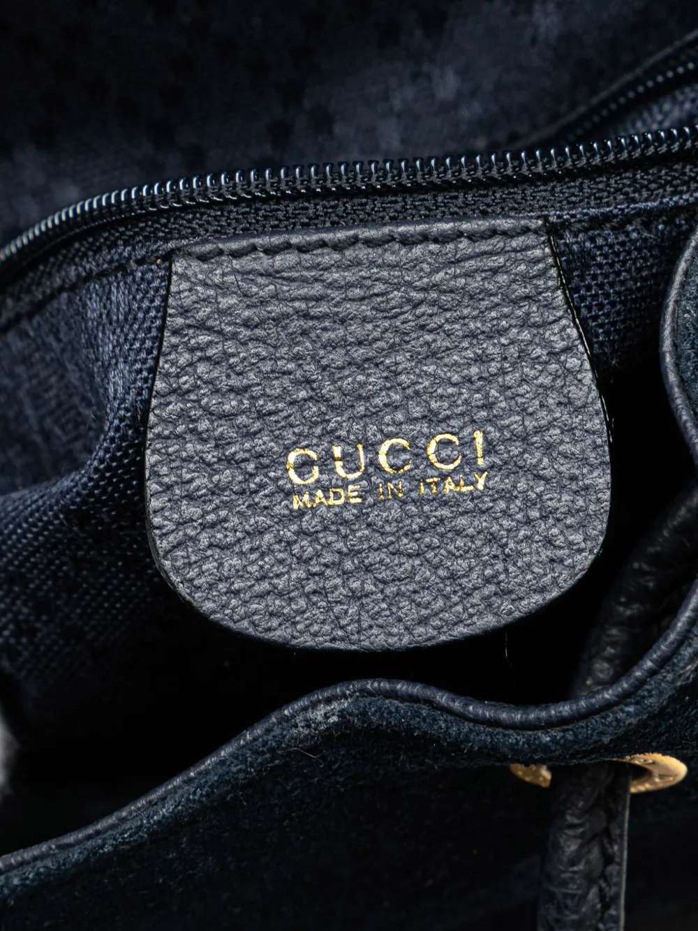 ✨美品✨　GUCCI バンブースエード バックパック ネイビー Gucci Pre-Owned 20th Century バンブー スエード バックパック