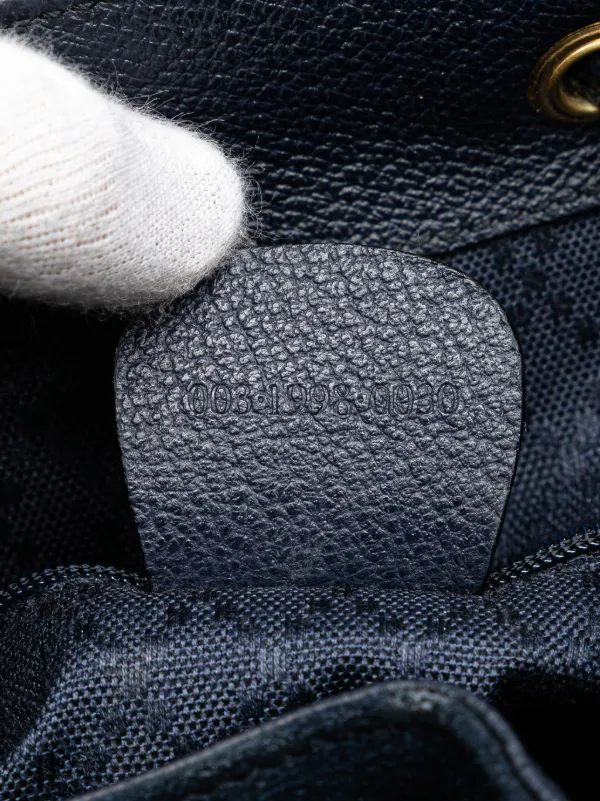 ✨美品✨　GUCCI バンブースエード バックパック ネイビー GUCCI バンブーバックパック スウェード GUCCI(グッチ) vintage