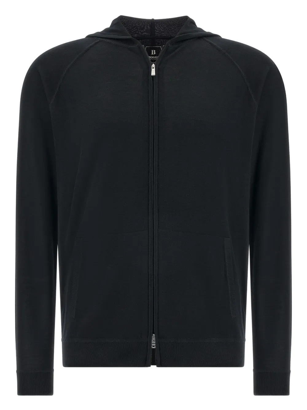 Boggi Milano full-zip hoodie | Black | Image 1