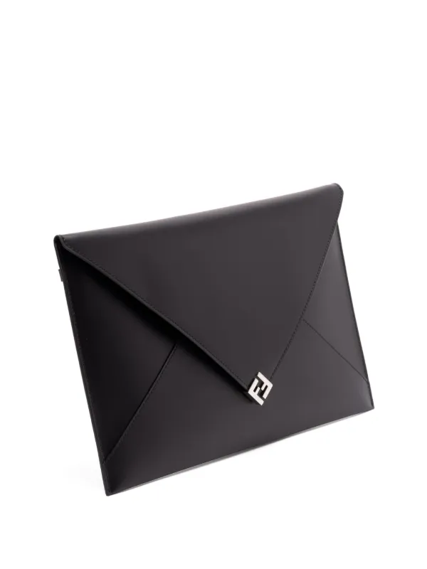 Fendi モノグラム クラッチバッグ FENDI モノグラム クラッチバッグ | ブラック | FARFETCH JP