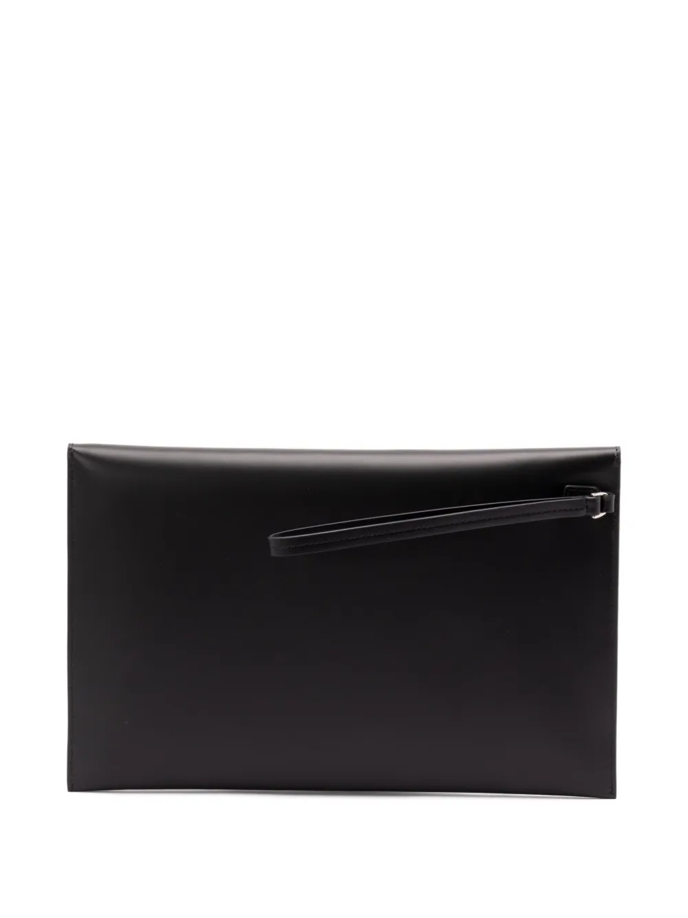 FENDI large FF press-stud clutch bag - Zwart