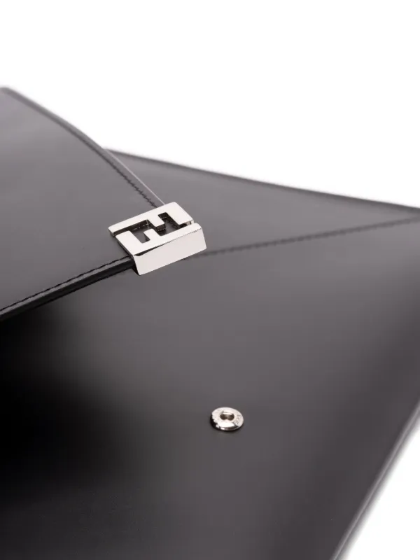 FENDI モノグラム クラッチバッグ | ブラック | FARFETCH JP