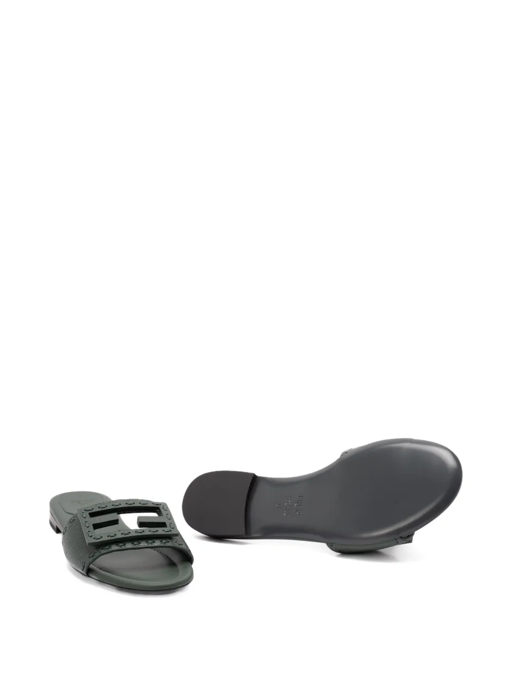 FENDI Sandalen met logo Groen