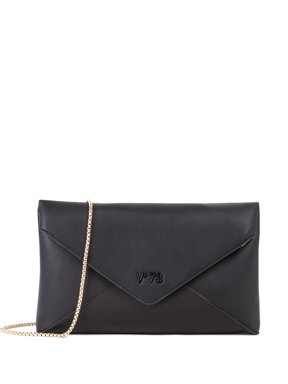 V73 Envelope-flap Clutch Bag In Black