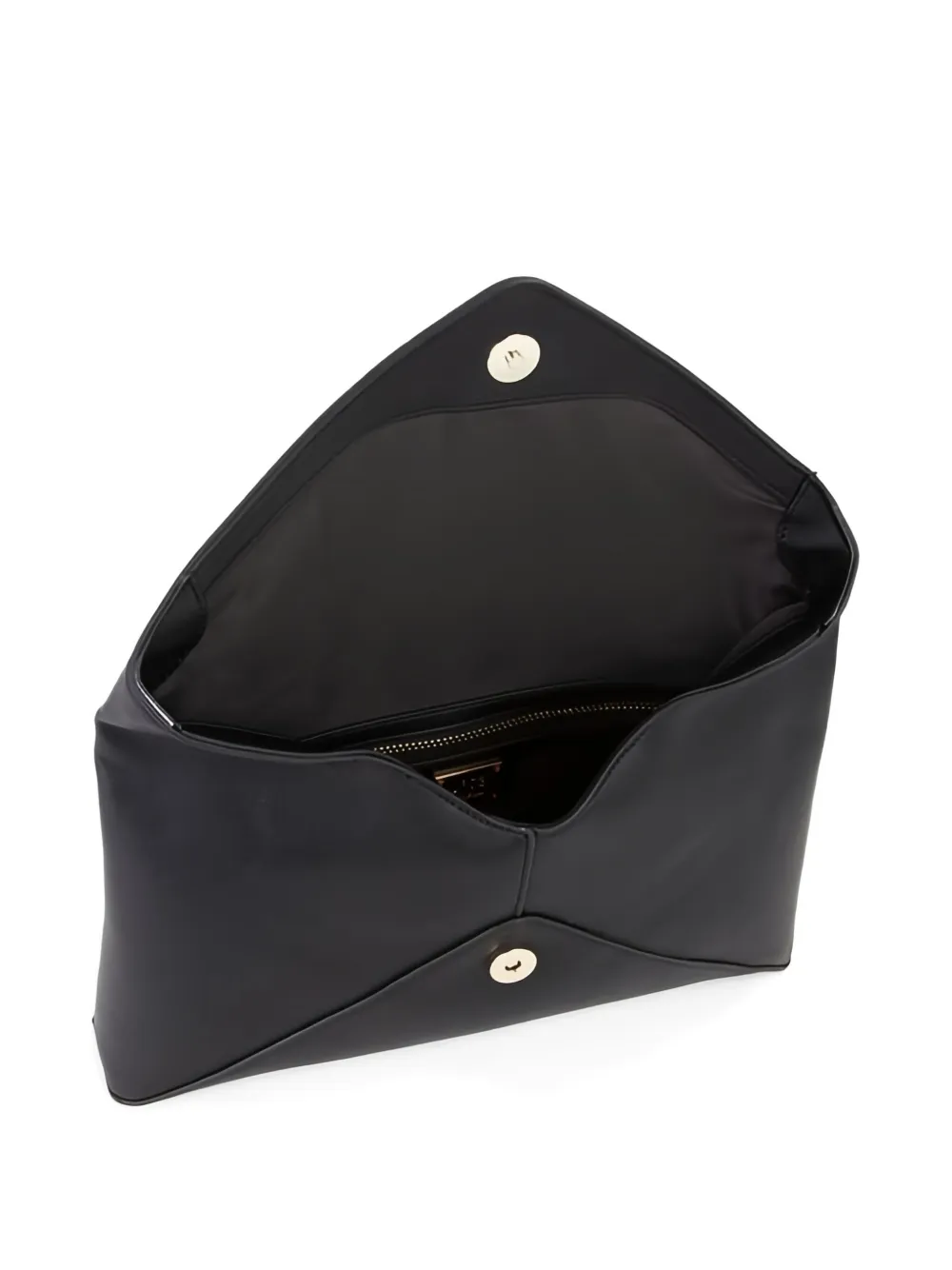 V73 Envelope-flap Clutch Bag In Black