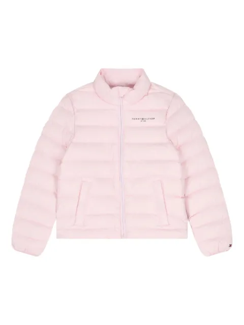 Tommy Hilfiger Junior logo-print puffer jacket