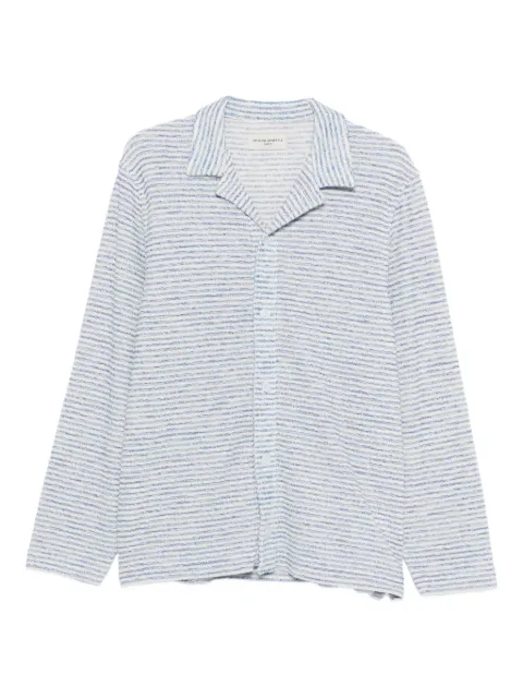 Officine Generale striped long-sleeve shirt