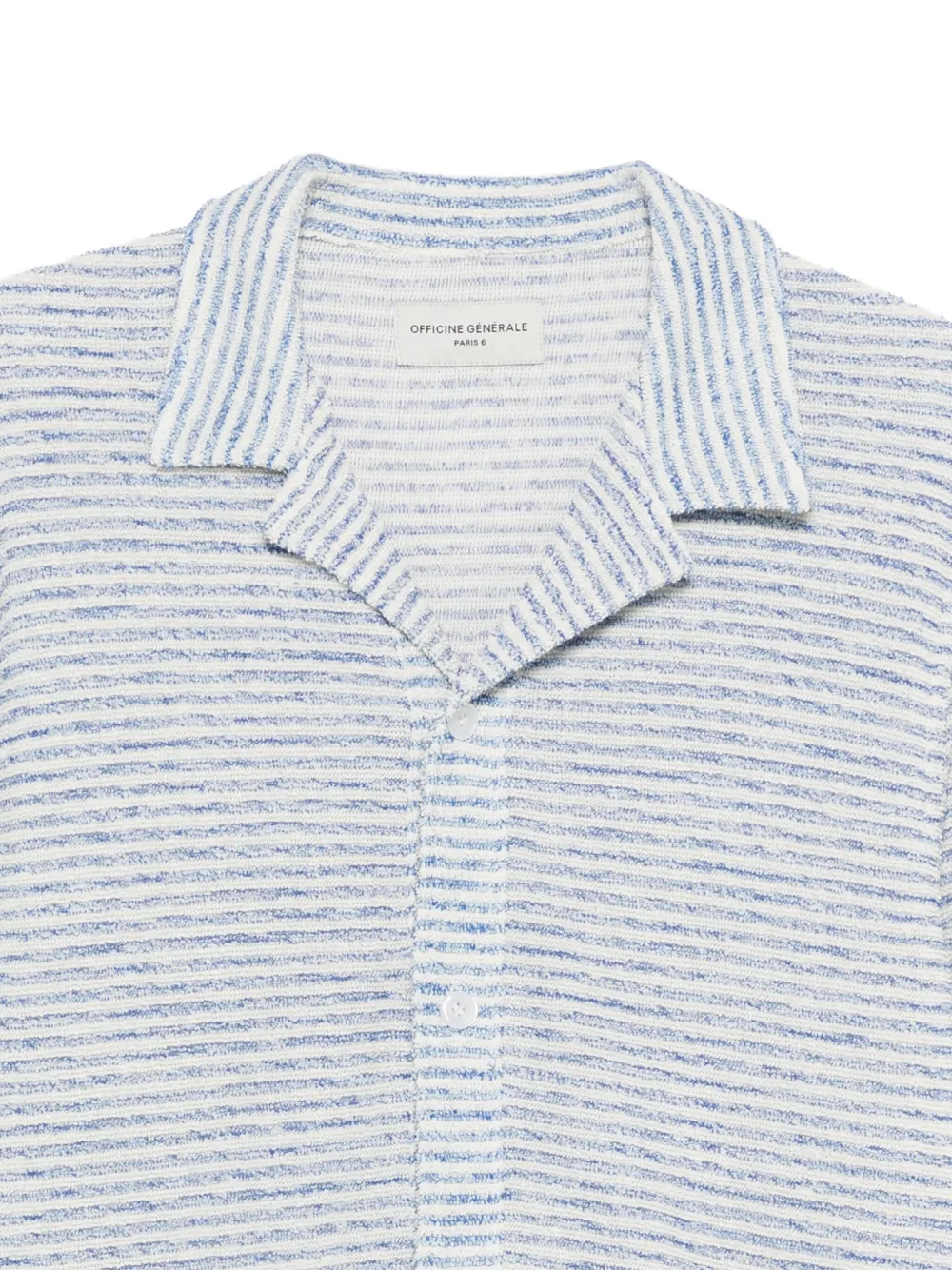 Officine Generale Gestreept overhemd Blauw