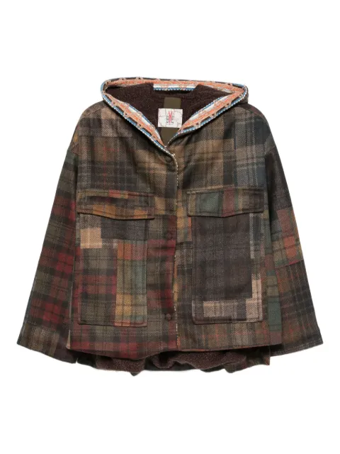 Bye patchwork hooded jacket