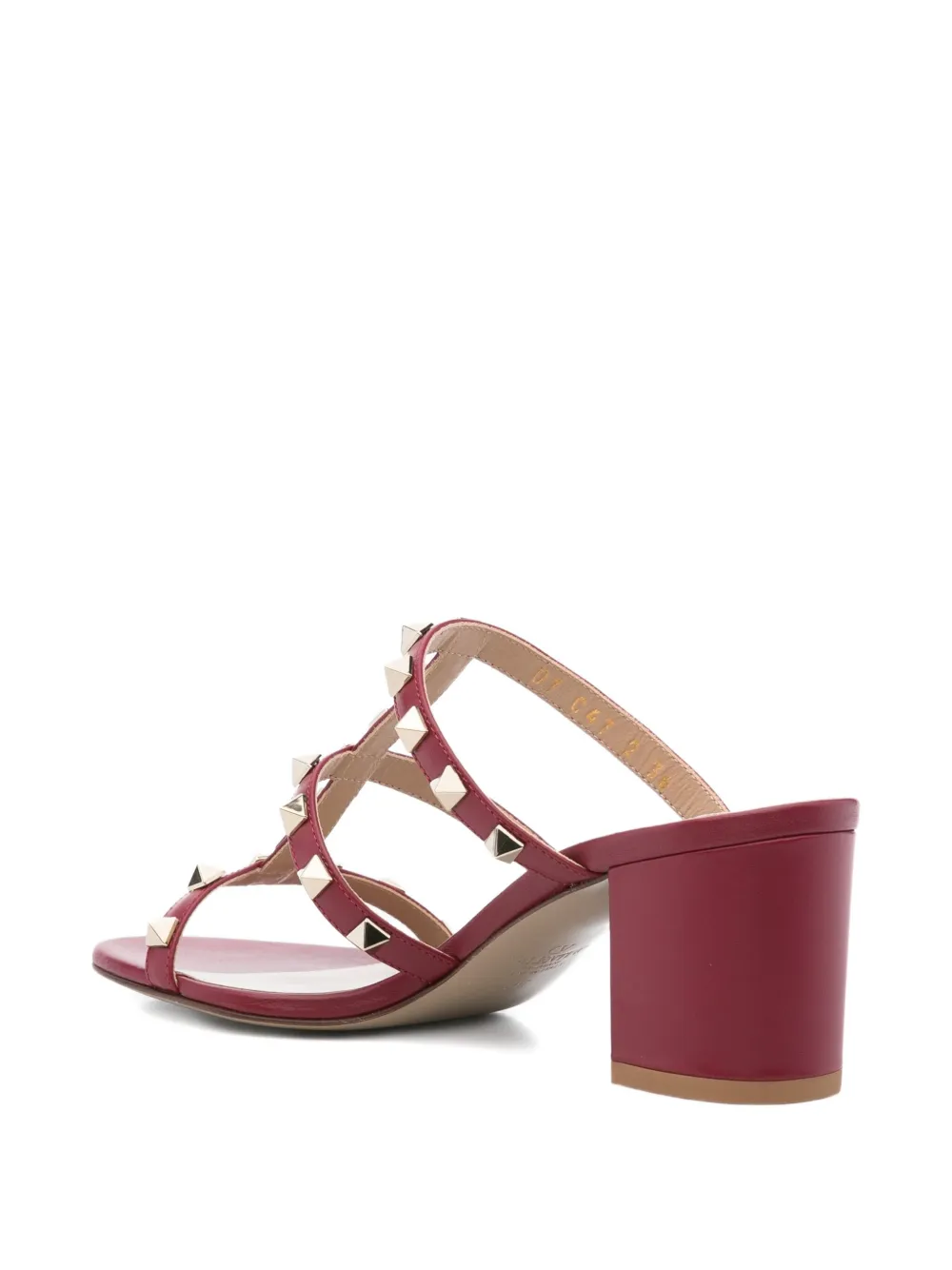 Valentino Garavani 60mm Rockstud block-heel sandals Pink