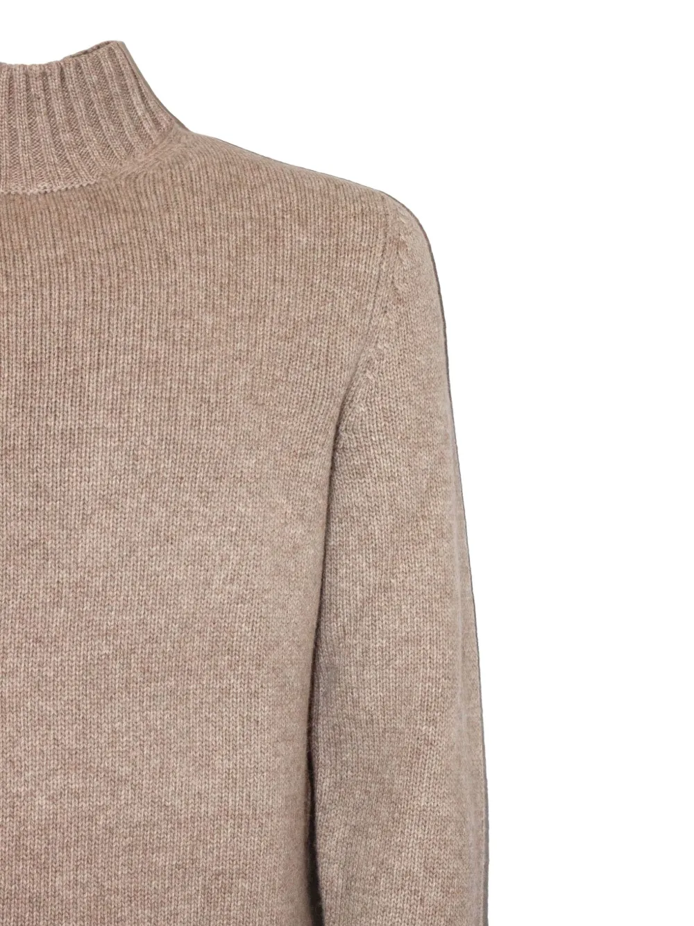 Fedeli turtleneck ribbed-trim sweater Beige