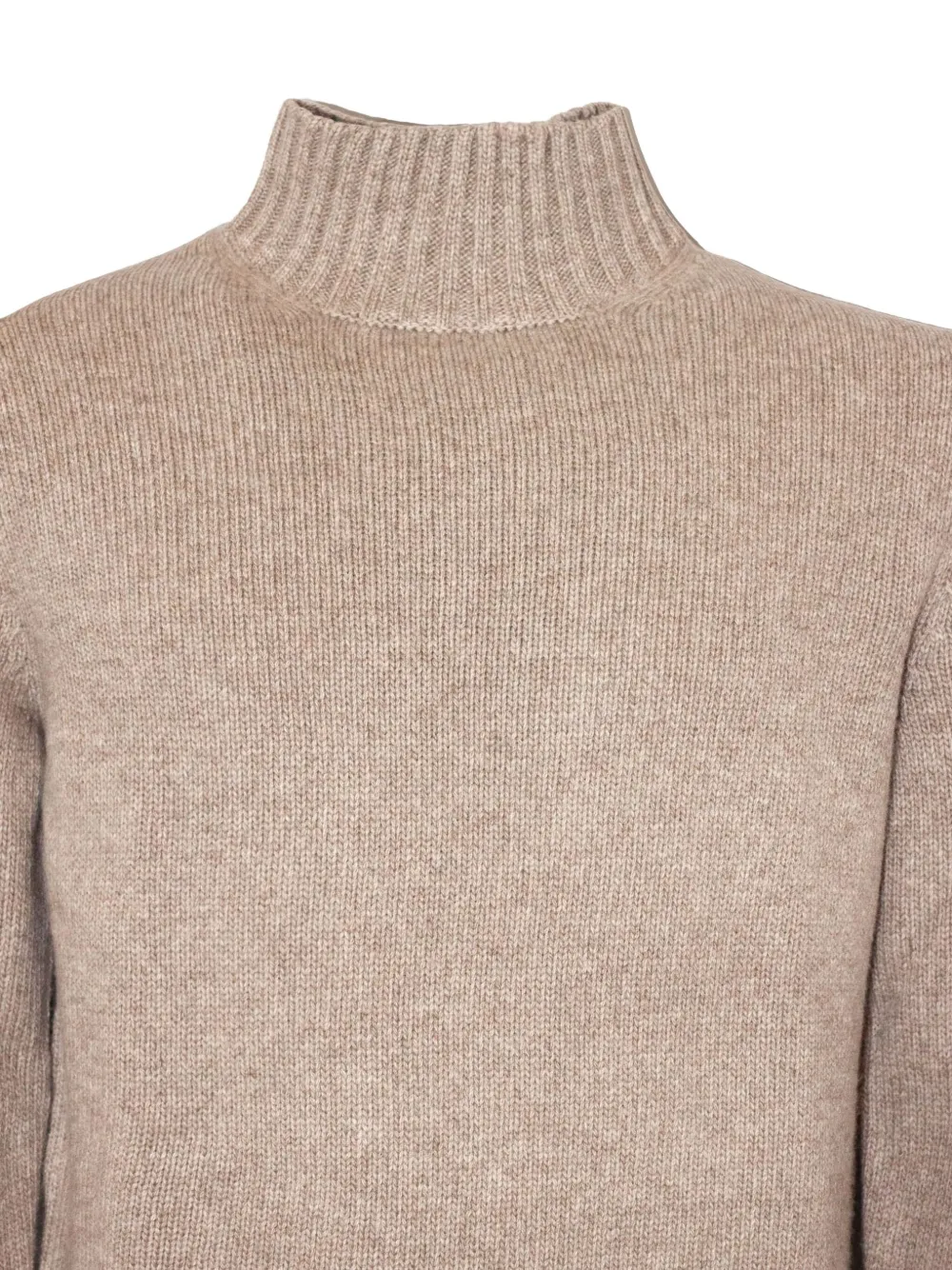 Fedeli turtleneck ribbed-trim sweater Beige
