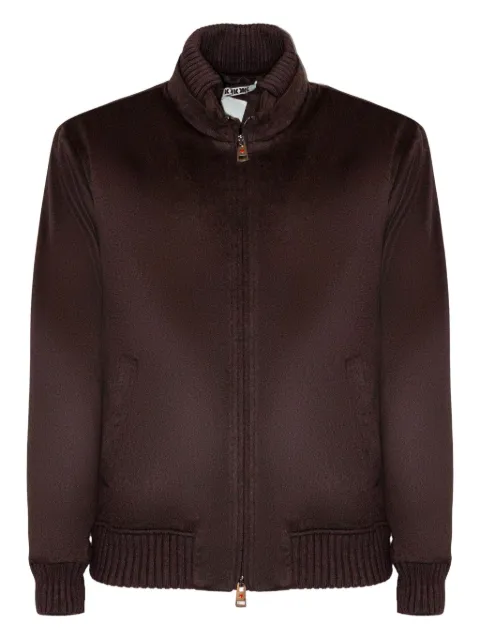 Kired cashmere zip-front jacket