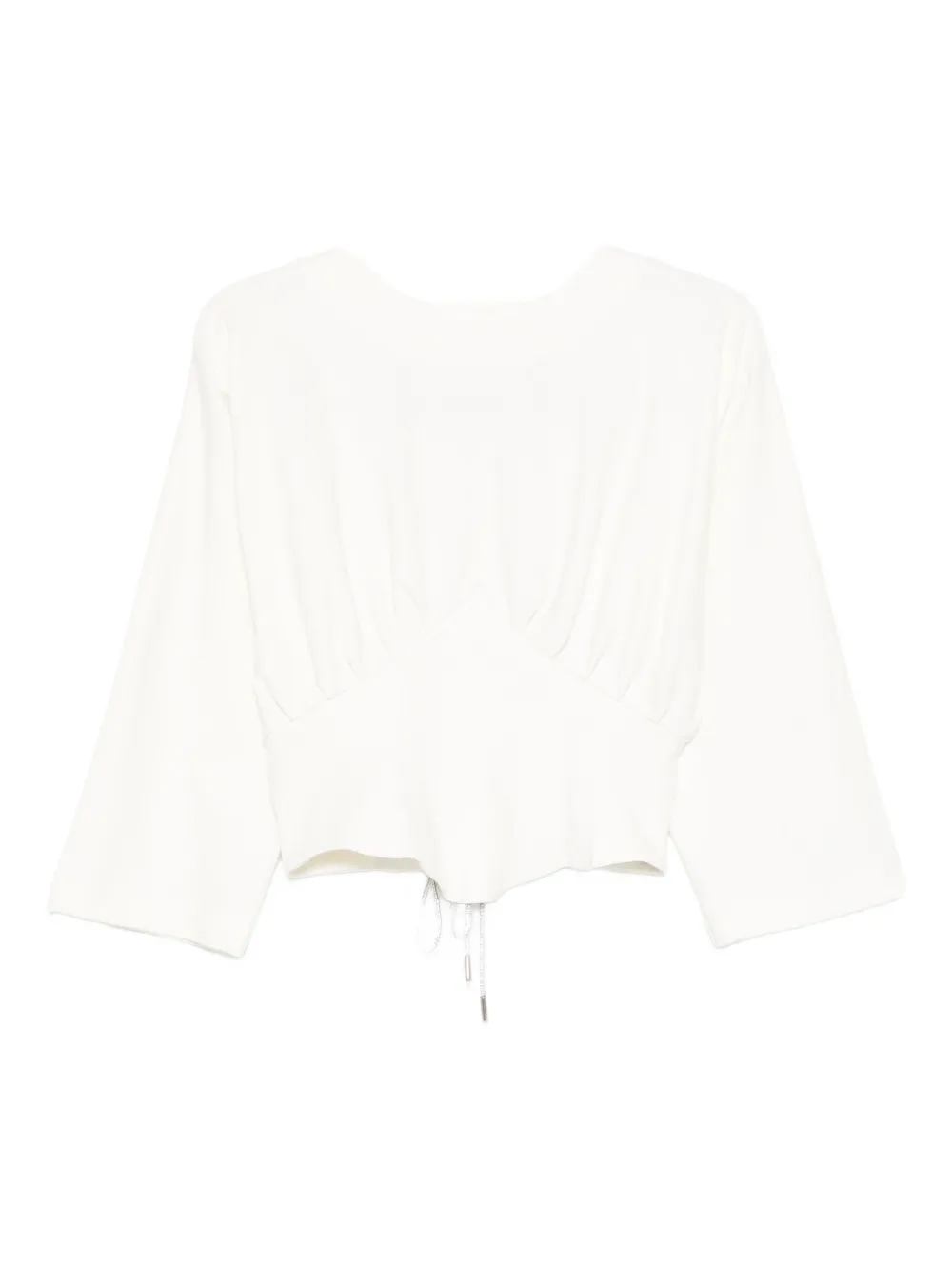 HAMZA Nyssa corset T-shirt Wit