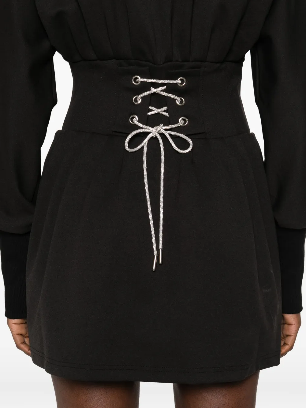 HAMZA Nyssa jurk met col Zwart