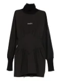 HAMZA Nyssa turtleneck fitted dress - Black