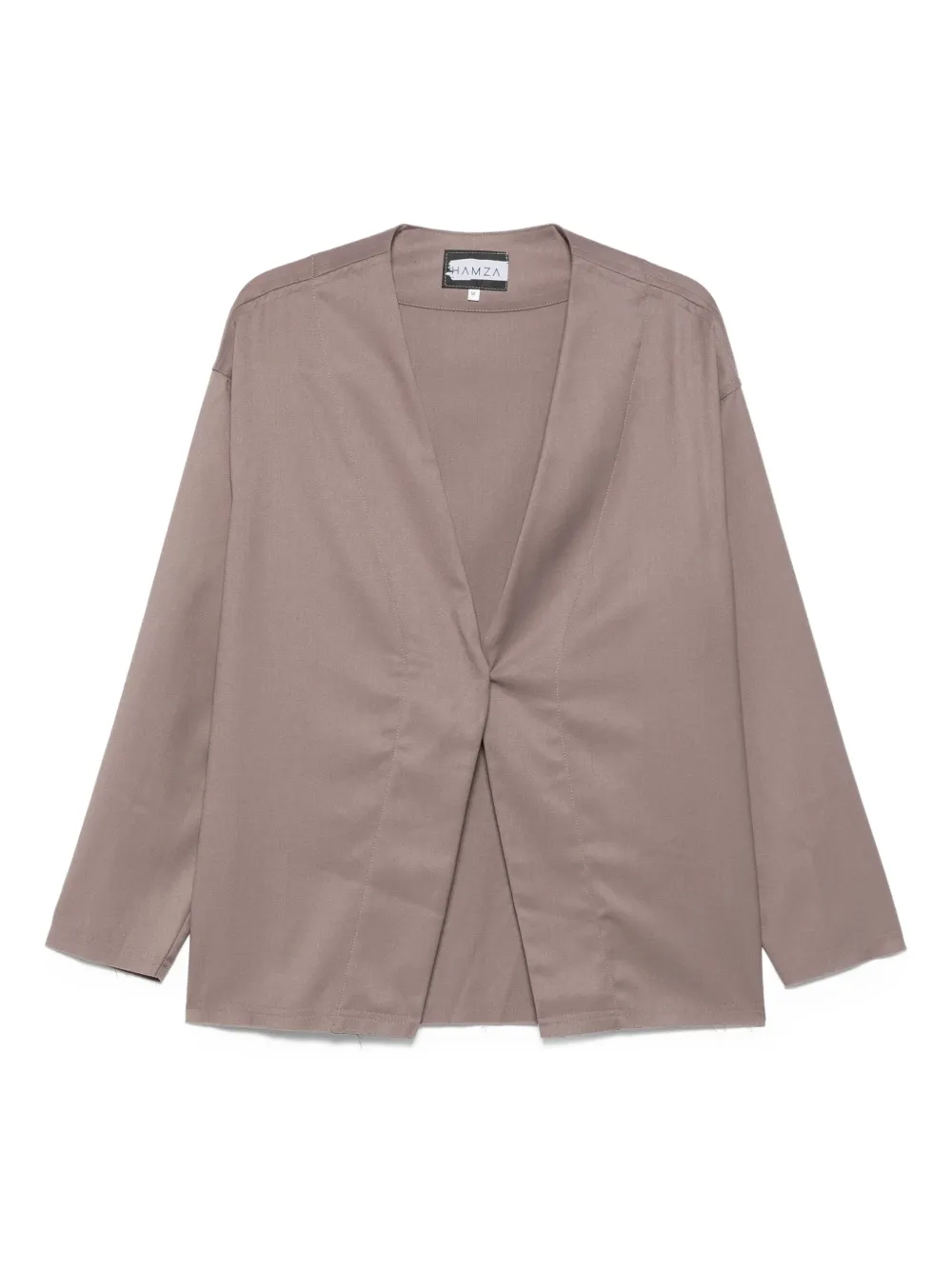 HAMZA Thom V-neck button blazer | Neutrals | Image 1