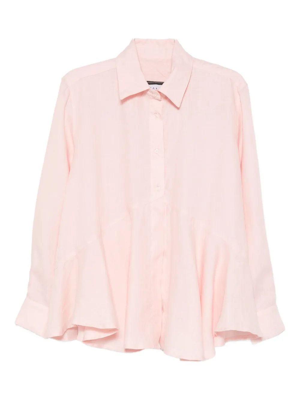 Hamza Bali Linen Pink Shirt In Pink