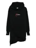 HAMZA Japan 3.0 asymmetric-hemline hoodie - Black