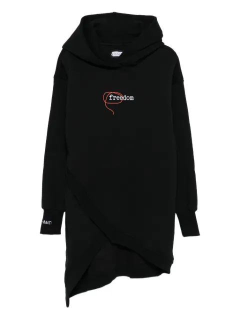 HAMZA Japan 3.0 asymmetric-hemline hoodie