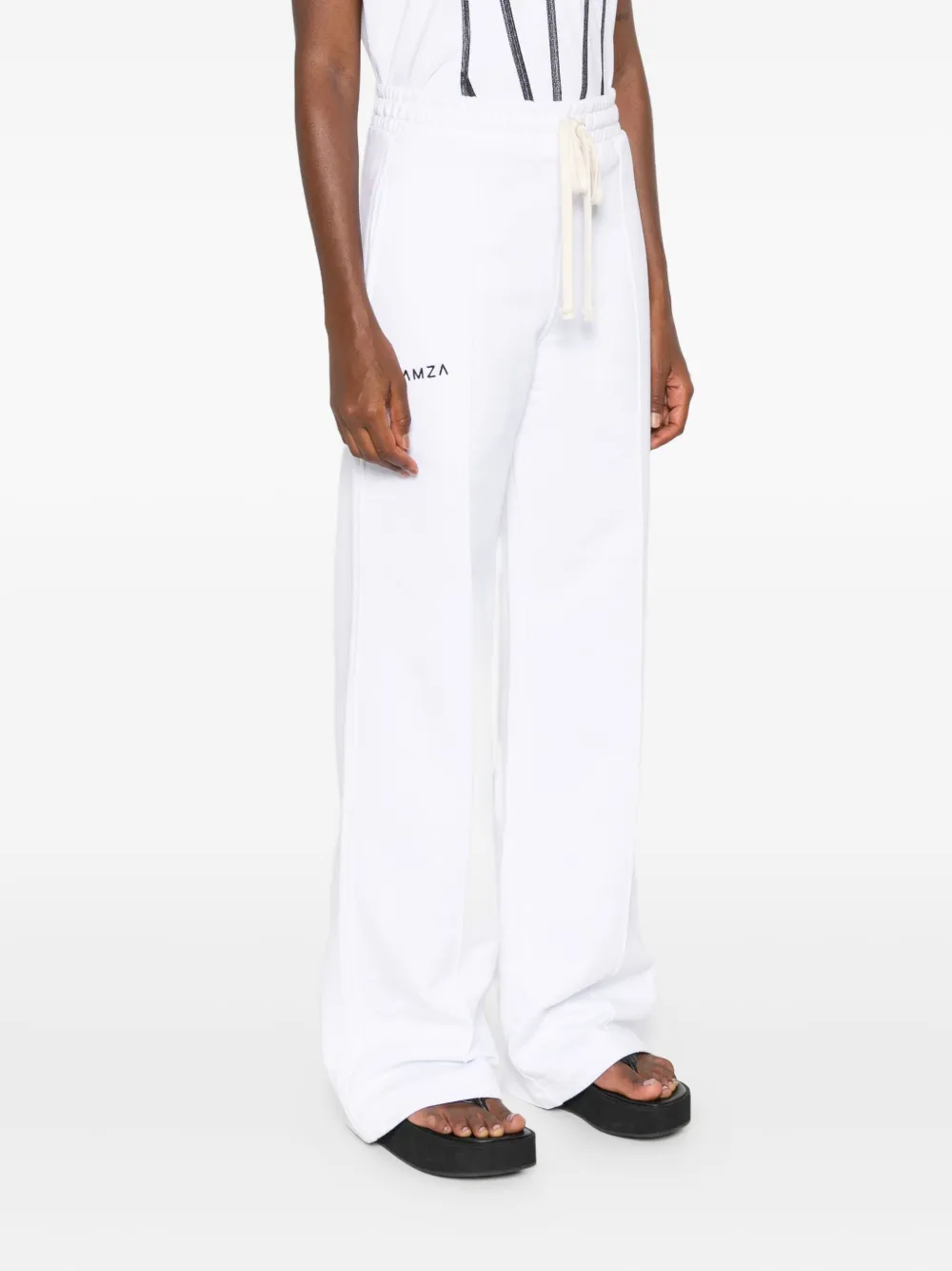 HAMZA Skipper katoenen broek met trekkoord Wit