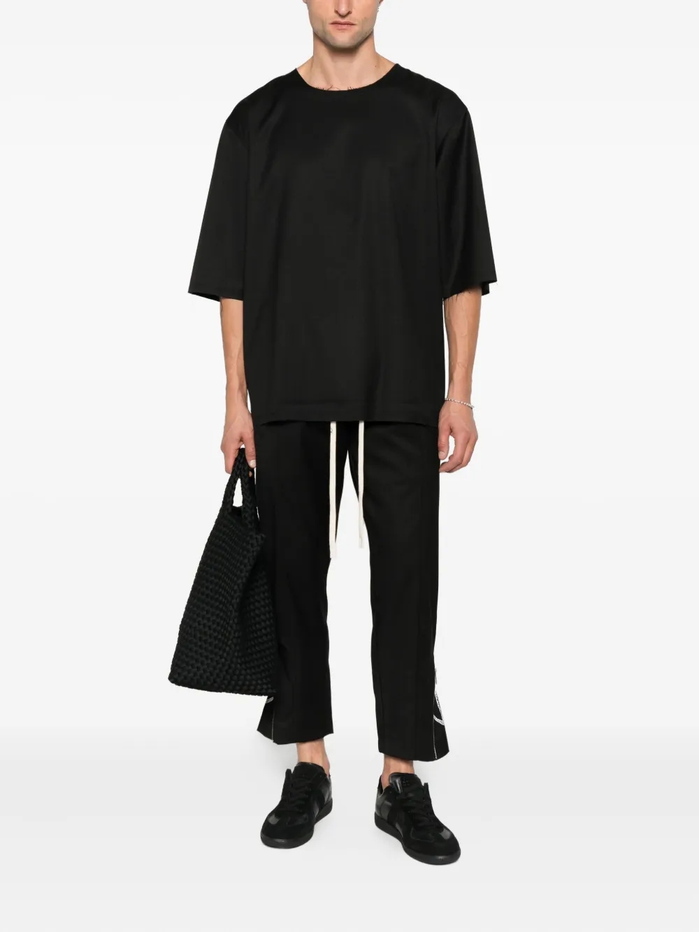 HAMZA drawstring trousers - Zwart