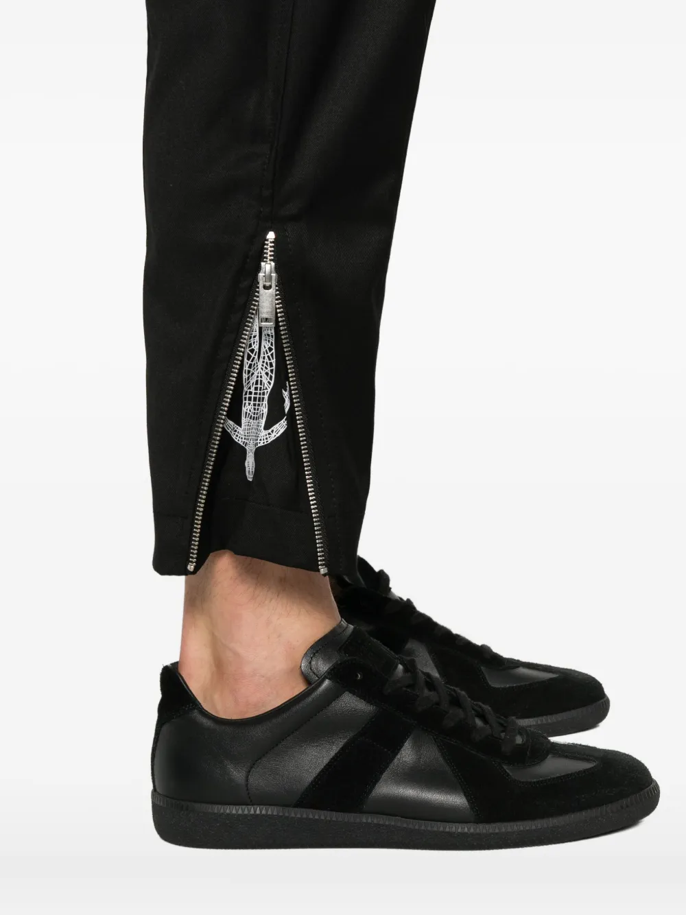 Hamza Drawstring Trousers In Black