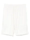 HAMZA drawstring elastic-waistband shorts - White