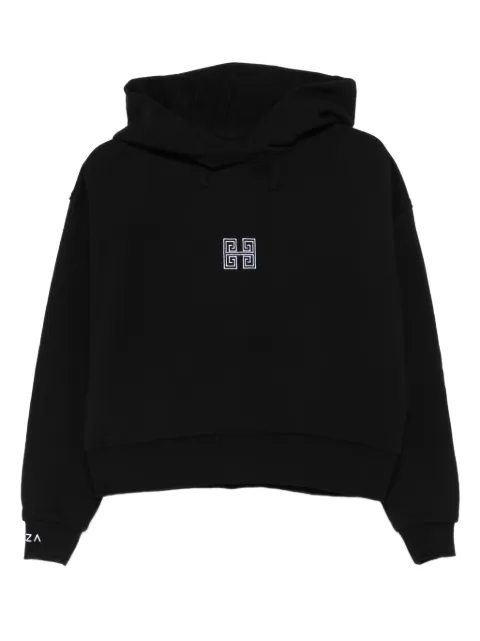HAMZA embroidered cropped hoodie