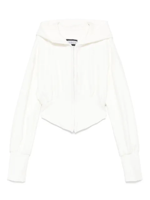 HAMZA zip-front hoodie