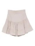 HAMZA Bali linen mini skirt - Neutrals