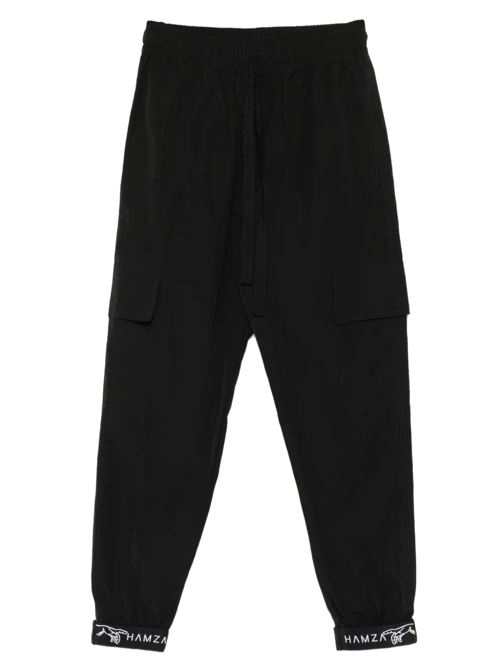 HAMZA cargo-pockets trousers | Black | Image 1