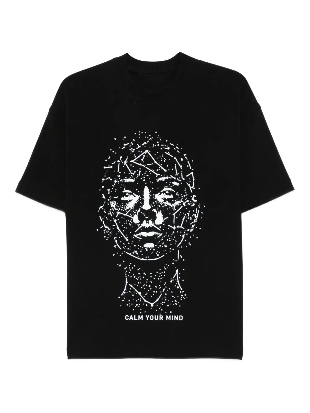 HAMZA face-print T-shirt | Black | Image 1