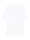 HAMZA short-sleeved raw-edge T-shirt - White