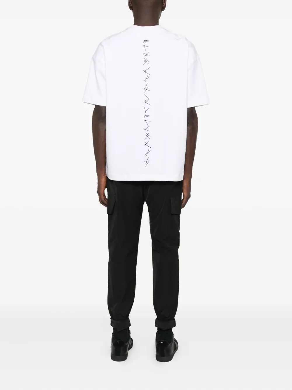 HAMZA crew-neck T-shirt - Wit